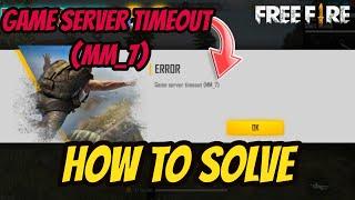 Game Server Timeout (MM_1) | Garena Free Fire Problem Solved | RDIam