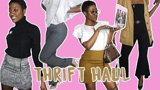 2019 THRIFT & TRY ON HAUL: Business Casual Edition