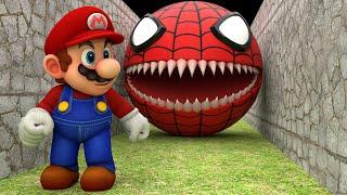 Red Spider Pacman vs Super Mario