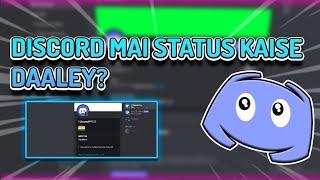 HOW to ADD STATUS on DISCORD⁉️ | Discord Hindi Tutorials | How to PROMOTE On DISCORD?