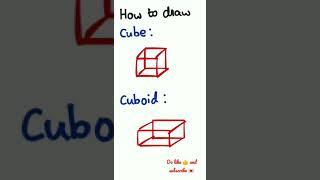 How to draw cube and cuboid