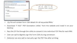 Download TDS certificates from Traces ( Form 16A)