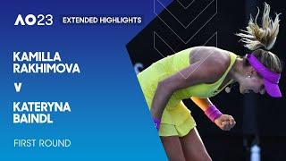 Kamilla Rakhimova v Kateryna Baindl Extended Highlights | Australian Open 2023 First Round