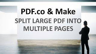 Splitting Large PDF with Multiple Pages using PDF.co and Make