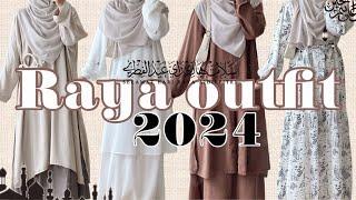 SHOPEE HAUL RAYA OUTFIT 2024 ! Muslimah melayu vibes~