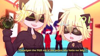 He's finally got along with Kitty Noir || MLB Meme || Gacha Club || Trend