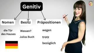 Genitiv (des, der, keiner, wegen...) in nur 6 Minuten! #learngerman #deutschkurs #germancourse