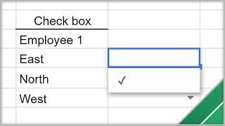 Google Sheets - Create Drop Down Lists and Check Boxes