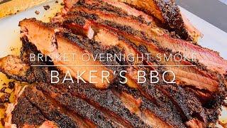 Whole Packer Brisket Competition Trimmed & Smoked Overnight in the Oklahoma Joe’s Bronco-Baker’s BBQ