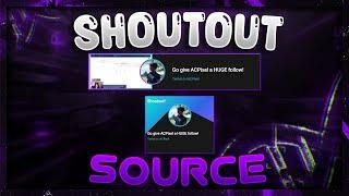SHOUTOUT SOURCE OBS/STREAMLABS [PIXELCHAT]