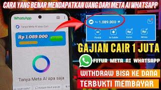 Cara Mendapatkan Uang Dari Meta AI WhatsApp Untuk Pemula - Fitur Meta AI WA