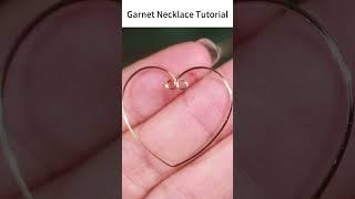 DIY Natural Vintage Love Garnet Necklace