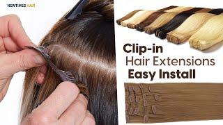 CLIP-IN Hair Extensions in Remy Human Hair Wholesale | Easy to Install | New Times Hair