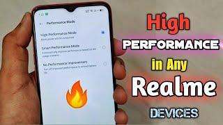 How to get High Performance in Any Realme Devices | Secret Settings