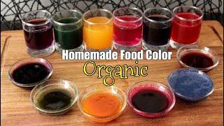 Homemade Natural Colors / How to make Organic Food Color at home / Gel Food Color