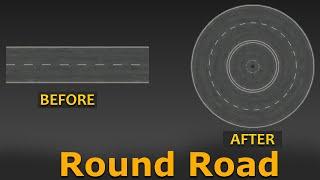 How to make round road texture in 3ds max | Sweep Modifier | Round Road Texture | CG Deep