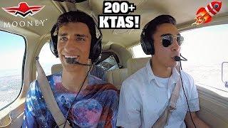 Flying Mooney Rocket M20K Over Phoenix & Trying To Land At Sky Harbor!