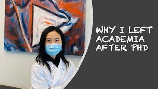 Why I left academia after my PhD