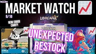 Disney Lorcana MARKET WATCH (WHY DID THEY RESTOCK THESE?!) - Ep. 105 Monday 9/16