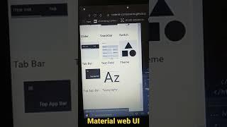 material web UI components