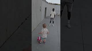 I play with my new soccer  ️ mates #subscribe #footballshorts #kids #share