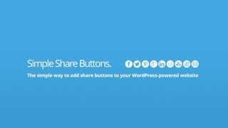 Simple Share Buttons Adder - WordPress Plugin Tutorial
