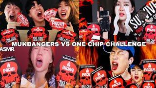 Mukbangers trying PAQUI ONE CHIP CHALLENGE!