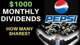 How Many Shares Of Stock To Make $1000 A Month? | PepsiCo (PEP)