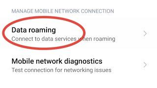 Redmi Data Roaming | Redmi Data Roaming Setting | Redmi Mobile Data Roaming