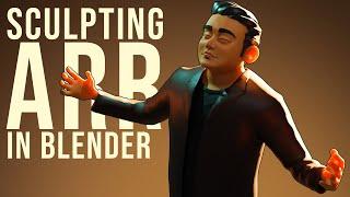 AR RAHMAN 3d character sculpting in blender #shorts #ARR #sculpting #blender #robinartfx