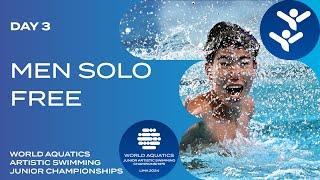 Men Solo Free | World Aquatics Artistic Swimming Junior Championships 2024