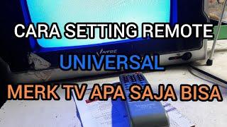 Cara setting remote tv universal,tv merk apa saja bisa #shorts