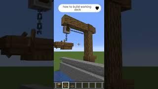 Minecraft :How To Build working dock