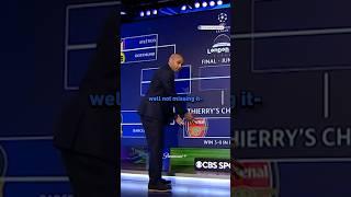 Thierry Henry fills out his #UCL bracket 