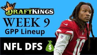 NFL DraftKings Week 9 GPP Lineup 2022 & NFL DFS Strategy