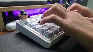 30 Minutes Clacky Keyboard ASMR (AULA F75)