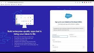 Create Salesforce Free Developer Account