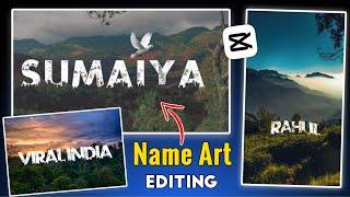 Trending Name Art Photo Editing Tutorial | Instagram Viral Name Art Video Editing