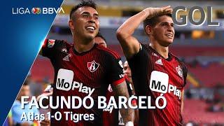 Gol de F. Barceló | Atlas 1 - 0 Tigres UANL | Liga BBVA MX - Apertura 2019  - Jornada 7