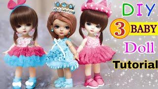 How To Make Doll At Home | 3 Easy Doll Making | Handmade Doll | DIY Barbie Doll | Baby Doll