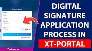 Apicountry XT Partner - DSC Application Process