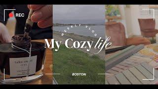 ️ boston diaries | castle island, fountain pens, cafe hopping