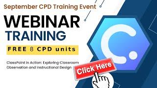 FREE WEBINAR TRAINING WITH CPD UNITS: SEPTEMBER EVENT