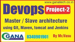 Devops project-2 |  Master/slave architecture using Git, Maven, tomcat and Jenkins | Devops Course