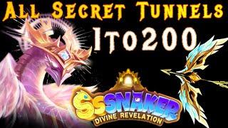 SSSnaker Dawnlight Arena 1-200 Waves All Secret Tunnels Locations 1.3.0 Holy S4 Event