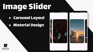 Android Carousel Image Slider With Material Design 3 | 2024 Android Studio Tutorial |