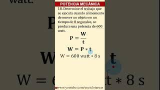 Ejercicio de Potencia Mecánica - parte 18