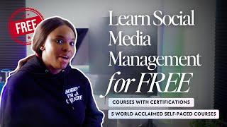 5 FREE Social Media Marketing Courses | Beginner Social Media Manager