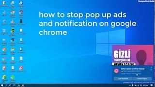 How To Disable Pop Up Ads in Chrome - Bottom Right/Left Side Ads