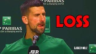 Novak Djokovic After LOSS "I don't wanna talk about it"